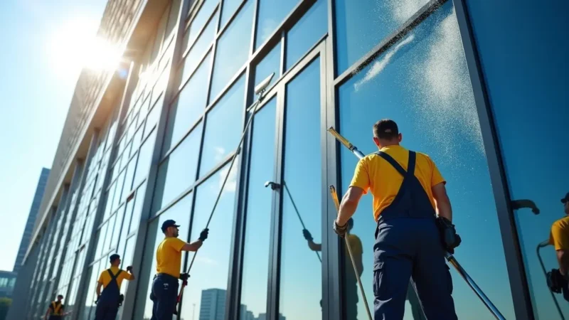 Crystal Clear: Why Commercial Window Cleaning is Essential for Your Office
